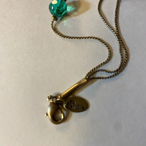 Lia Sophia, Mural Retired Necklace, Multicolored Beads, Brown, Blue, Green, Gold - Picture 7 of 7